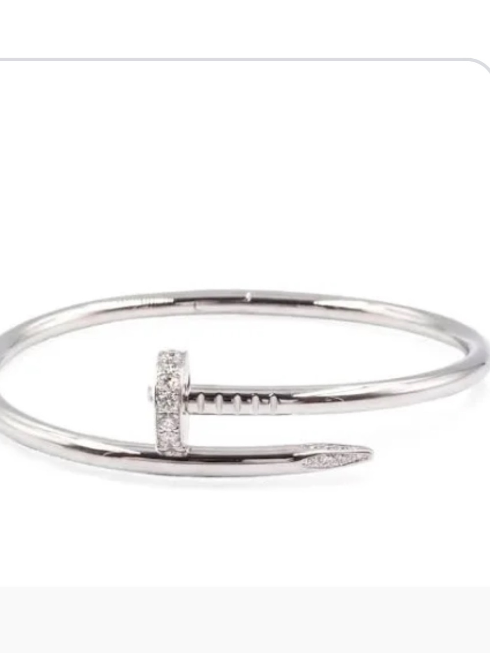 Silver Nail Bracelet bangle NEW